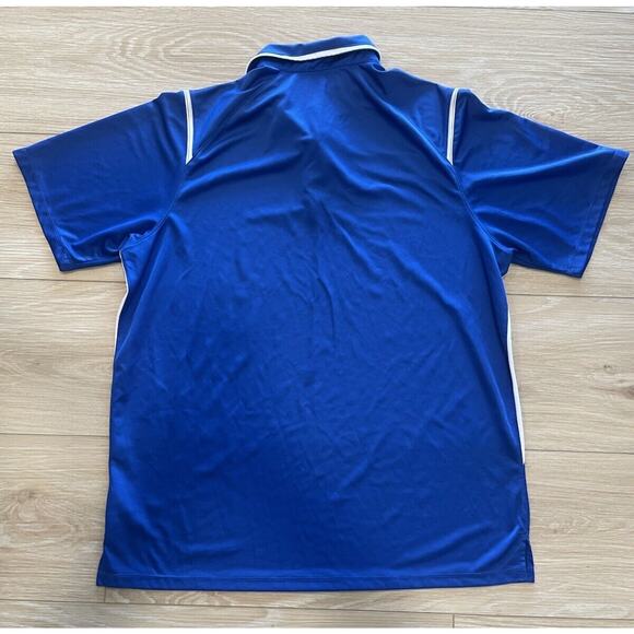 Nike Dri Fit Men’s Size XL Royal Blue Polo Short Sleeve T Shirt Logo 25 X 30 - Picture 2 of 10